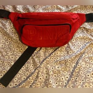 Victoria's Secret PINK Red and Black Fanny Pack
